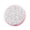 Image de Patins en Feutre pour Huile Essentielle Diffuseur en Chiffon Rond Argent Brillant Paillettes    