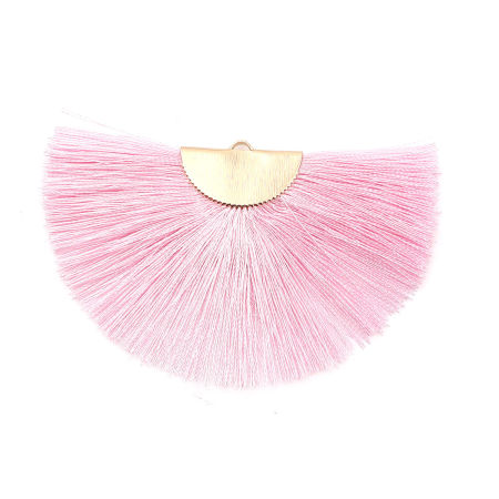 Polyester Tassel Pendants Half Round