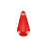 Imagen de Latón Lentejuelas Esmaltadas Colgantes Charms Metálico Rojo Gota 12mm x 5mm, 10 Unidades