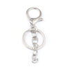 Picture of Zinc Based Alloy Keychain & Keyring Silver Tone 9cm x 3cm, 5 PCs