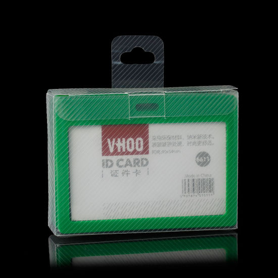 Image de Protèges Cartes  en PU Vert 10.2cm x 7.4cm, 10 Pcs