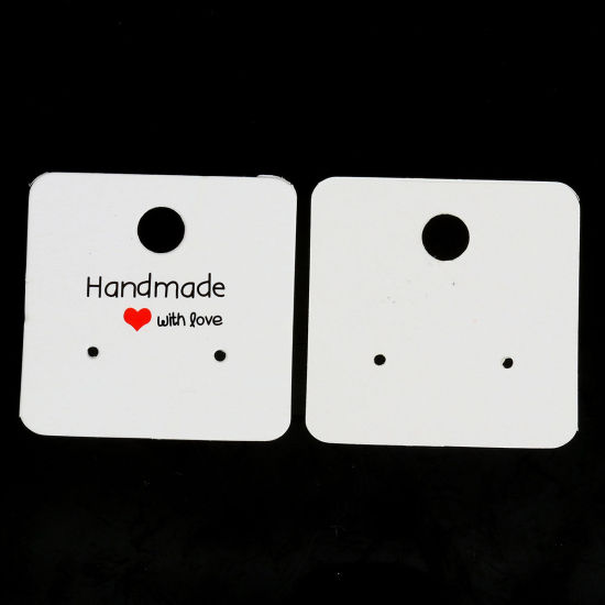 Picture of Paper Jewelry Display Card Square & Message Pattern 