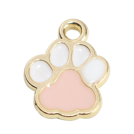 Pet Memorial Charms Paw Claw & Enamel 
