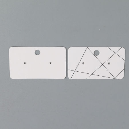 Paper Jewelry Earrings Display Card Rectangle