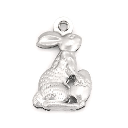 Stainless Steel Charms Rabbit Animal