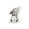 Imagen de Zamak Colgantes Charms Conejo Plata Antigua (Apta ss5 Pointed Back Rhinestone) 14mm x 9mm, 50 Unidades
