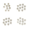 Image de Perles à Fermoir Coulissant en 304 Acier Inoydable Rond      
