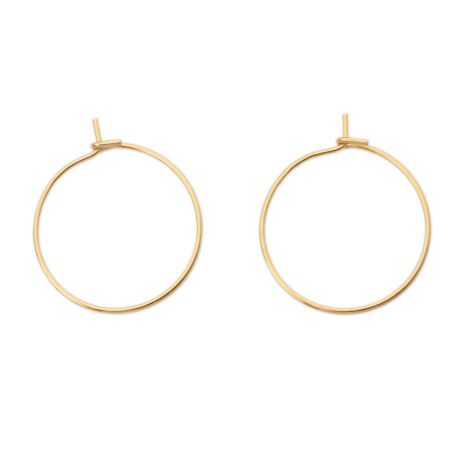 Stainless Steel Hoop Earrings Round 