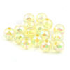 Immagine di Acrilato Perline Tondo Giallo Chiaro AB Colore Colorato Circa 8mm Dia, Foro: Circa 1.5mm, 300 Pz
