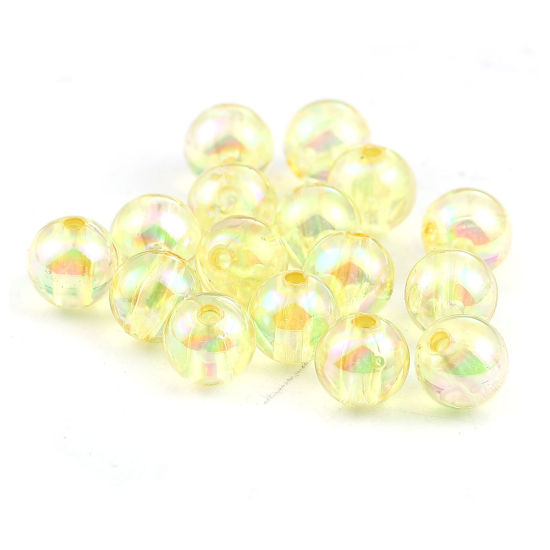 Image de Perles en Acrylique Rond        