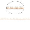 Imagen de Hierro Cadena Trenzada Chapado en Oro 3x2mm, 10 M