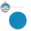 Immagine di Non Tessuti Feltro Olio Diffusore Pads  DIY Scrapbooking Craft Tondo Blu 22mm Dia., 20 Pz