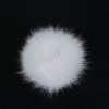 Imagen de Bolas Pompón Visón , Blanco con Círculos 50mm 1 Unidad