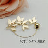 Picture of Pin Brooches Leaf Gold Plated 1 Piece