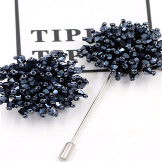 Image de Broche Epingle Fleur à Strass     
