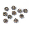 Immagine di Druzy /Drusy Resina Cabochon per Abbellimento Tondo Multicolore Nulla Disegno 12.0mm Dia, 50 Pz 