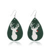 Immagine di Orecchino Bianco & Verde Goccia Renna 7.5cm x 4cm, 1 Paio