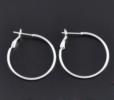 真鍮 イヤリング部品 銀メッキ