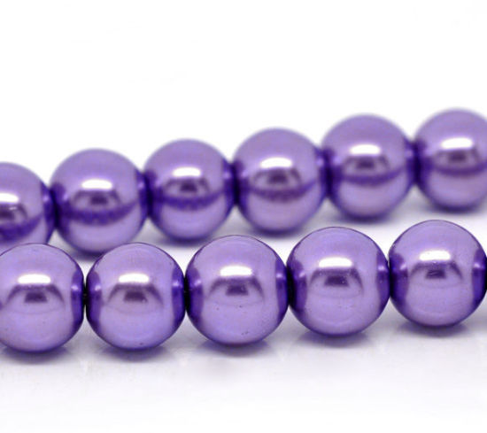 Image de Perles Imitation en Rond Nacré    