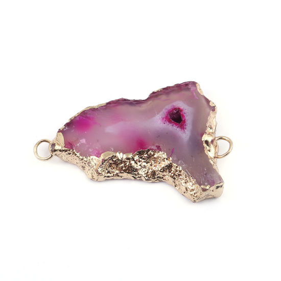 Image de (Classement A) Connecteurs en Agate ( Naturel ) Irrégulier 