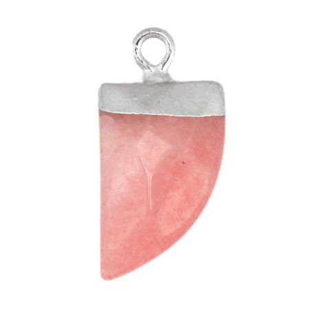 (Classement B) Breloques en Pierre Blanche ( Naturel ) Couteau     