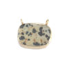 Picture of Stone ( Natural ) Connectors Oval Gold Plated Khaki Spot 18mm x 16mm, 1 Piece