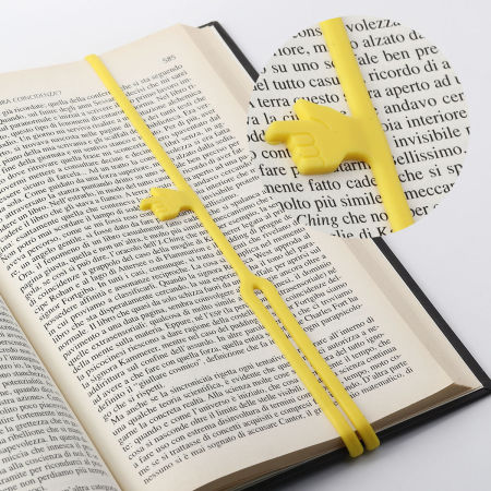 MarquePages en Silicone Forme Main    