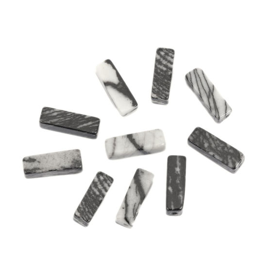 Image de (Classement A) Perles en Agate ( Naturel ) Rectangle    