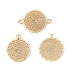 Picture of Brass Connectors Charms Pendants Wholesale Gold Plated Geometric