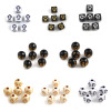 Image de 200 Pcs Perles pour DIY Fabrication de Bijoux en Acrylique Multicolore Géométrique Croix