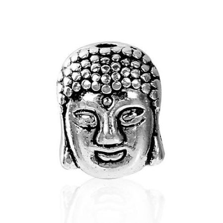 Zinkbasierte Legierung Charm Perlen Buddha Statue über