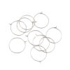Picture of Stainless Steel Hoop Earrings Round Roller Burnishing 