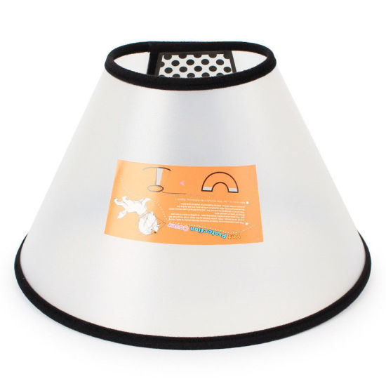 Image de Collier de Protection pour Chien et Chat Familier en Plastique Semi-Transparent 1 Pièce
