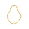 Picture of Zinc Based Alloy Connectors Irregular Gold Plated 40mm x 29mm, 10 PCs