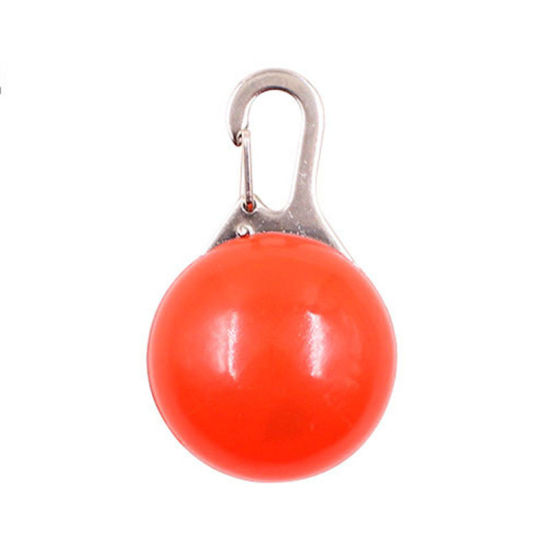 Image de Produits pour Animaux Familiers en PVC Rouge Rond 5.5cm x 3.5cm, 1 Pièce