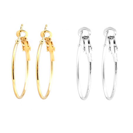 Zinc Based Alloy Hoop Earrings Findings 
