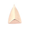 Immagine di Ottone Serie Geometry Ciondoli Oro Rosa Triangolo Trafila 41mm x 27mm, 5 Pz