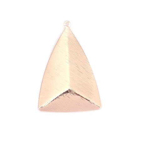 Pendentifs Série Géométrie en Laiton Triangle Tréfilage