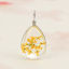 Real Dried Flower Transparent Glass Globe Bubble Bottle Charms Drop 