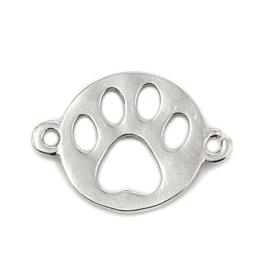 Image de Connecteurs en Alliage de Zinc Patte de Chien Rond     