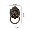 Immagine di Armadietto Cassetto Maniglie Leone Bronzo Antico Trafila 67mm x 40mm, 1 Pz