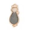 Picture of Zinc Based Alloy Charms Cat Animal Enamel Glitter 