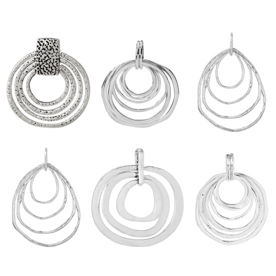 Image de Pendentifs en Alliage de Zinc Rond     