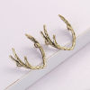 Image de Breloque en Laiton Bois de Cerf Bronze Antique