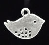 Изображение Подвески “Птица” 16x13mm Античное Серебро, проданные 50 шт