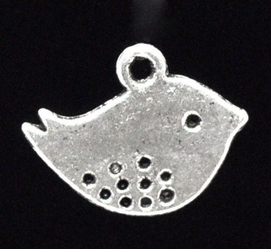 Изображение Подвески “Птица” 16x13mm Античное Серебро, проданные 50 шт