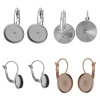 Picture of Stainless Steel Lever Back Clips Earring Findings Cabochon Settings  
