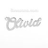 Picture of Stainless Steel Name Connectors Message " Olivia " 