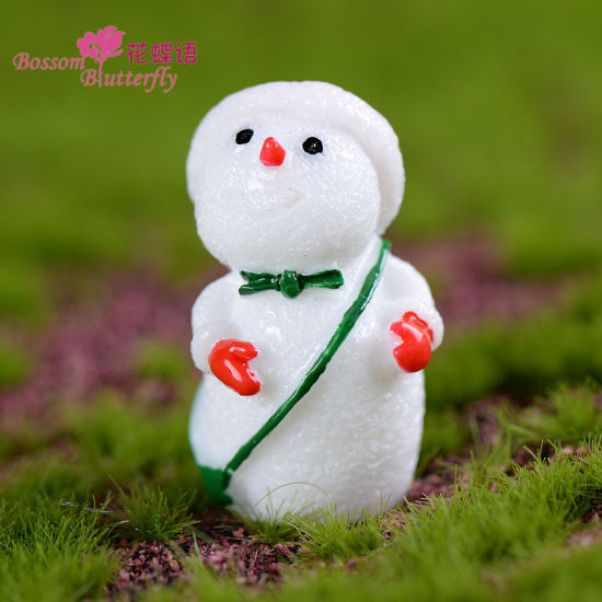 樹脂 飾り クリスマス雪だるま  の画像