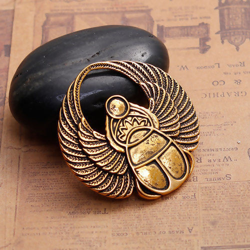 Image de Bijou d'Océan Pendentifs en Alliage de Zinc Scarabée Cabochon Rapportable      